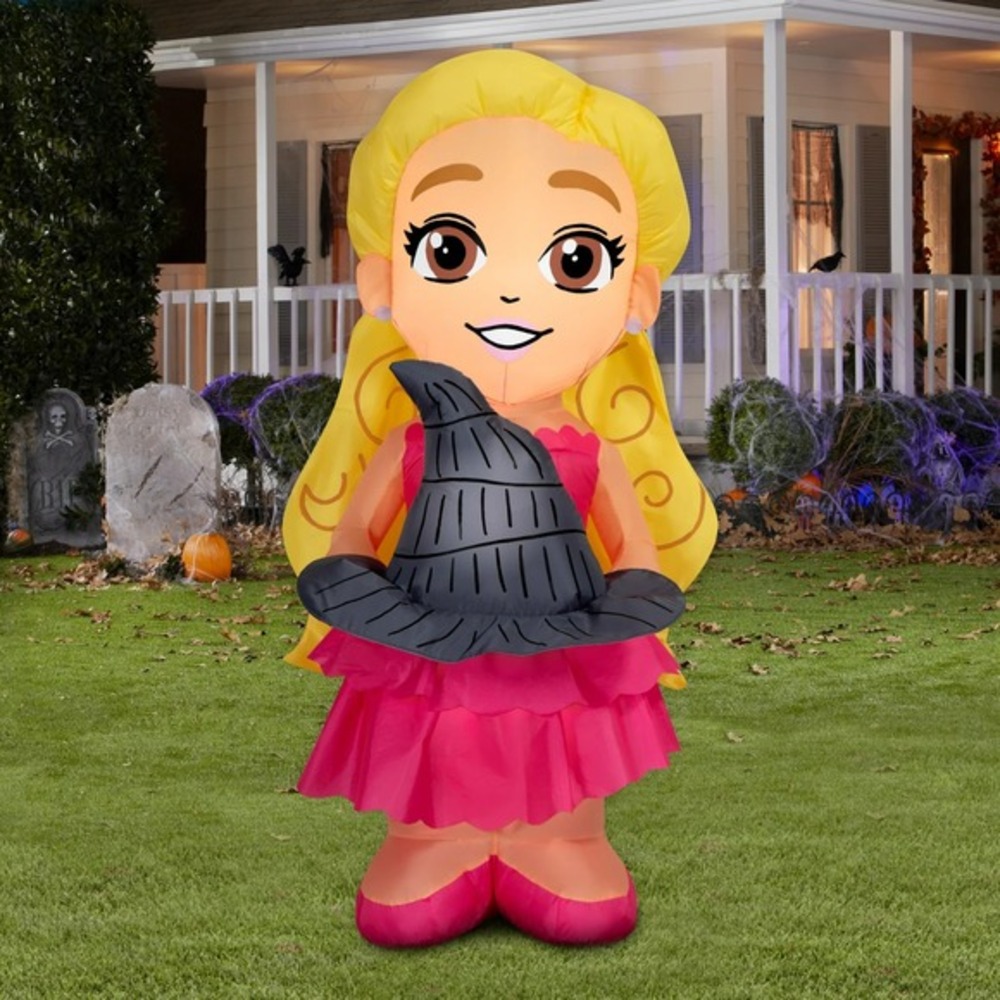 Wicked Glinda 4.5 Ft Halloween Witch Airblown Inflatable Lights Up Yard Decor